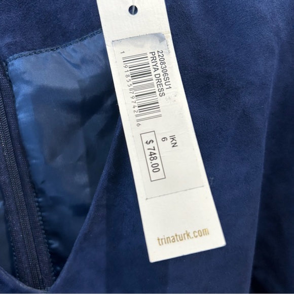 Women’s Trina Turk Priya Suede Dress NWT - Picture 6 of 9